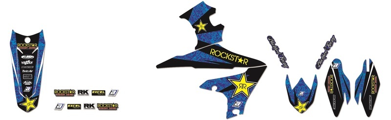 Blackbird Rockstar Energy Graphic Kit Yamaha YZ450F