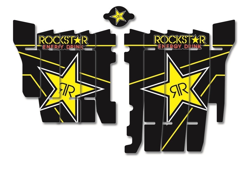 Blackbird Kit déco de cache radiateur Rockstar Energy Honda CRF250R