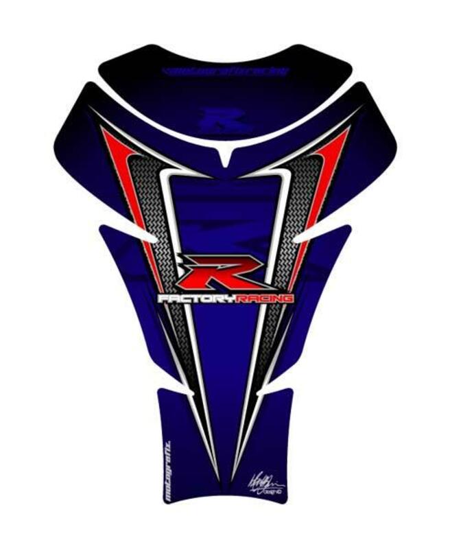 MOTOGRAFIX Tank Pad 2pcs Blue Suzuki, blue