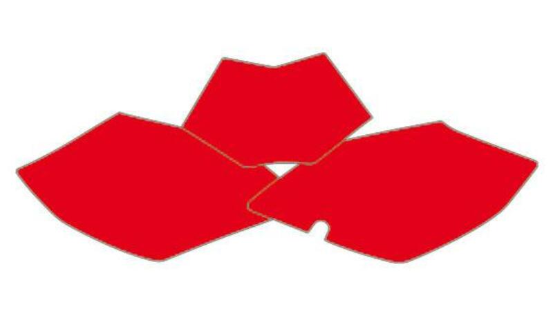 BLACKBIRD Plate Stickers Red Beta RR, black