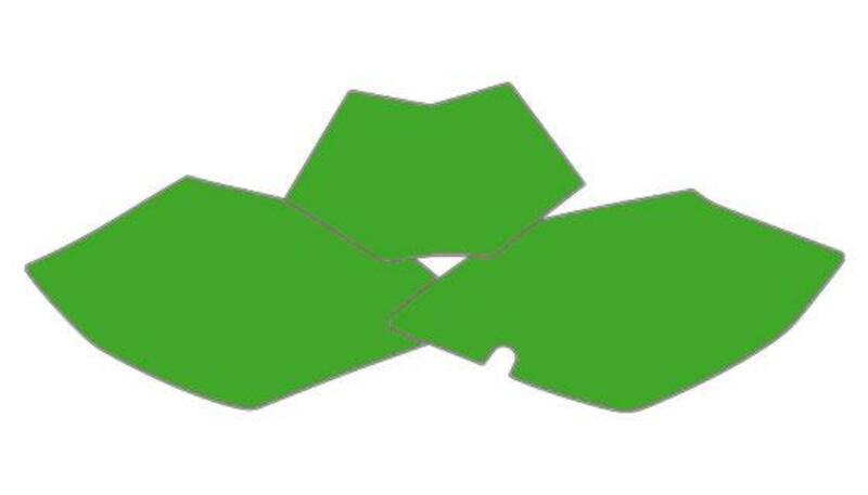 BLACKBIRD Plate Stickers Green Beta RR, black