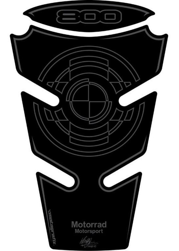 MOTOGRAFIX Tank Pad 2pcs Black BMW F800R, black