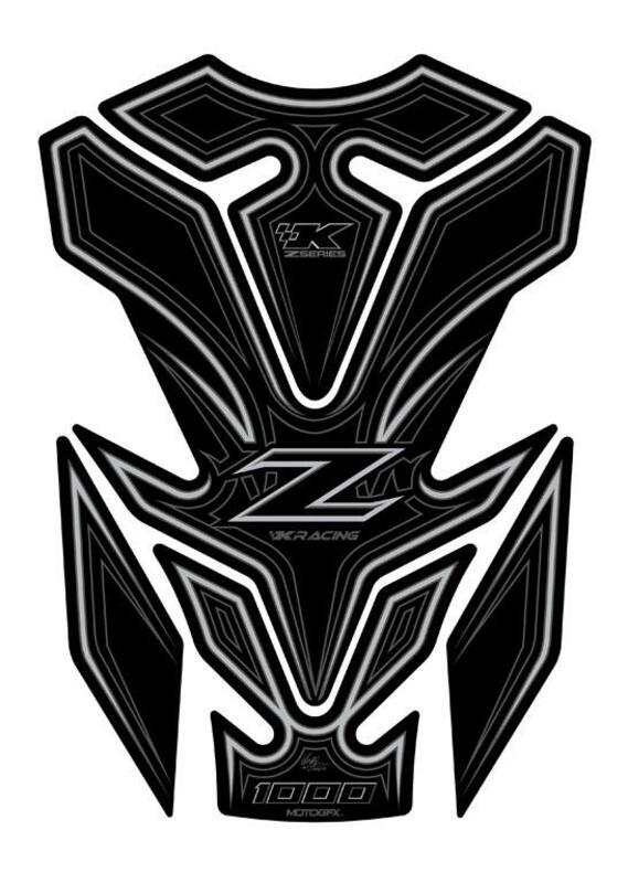 MOTOGRAFIX Tank Pad 5pcs Black Kawasaki Z1000SX, black