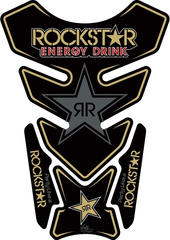 MOTOGRAFIX Rockstar Energy 4ks ochrana nádrže
