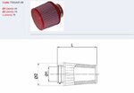 BMC Air Filter Konischer Luftfilter Ø41mm - FMSA41-60