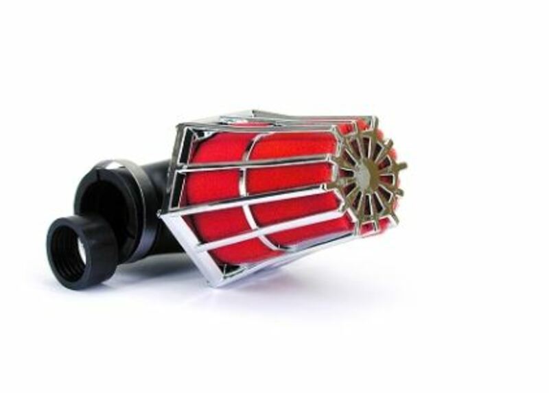 B1 Air Filter Tapered Ø28mm Chrome Red - E5B99R0S2B, red
