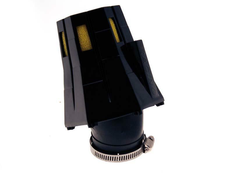 B1 Air Filter 30° With Cap Black/Yellow Ø28mm - E0499Y699B, black