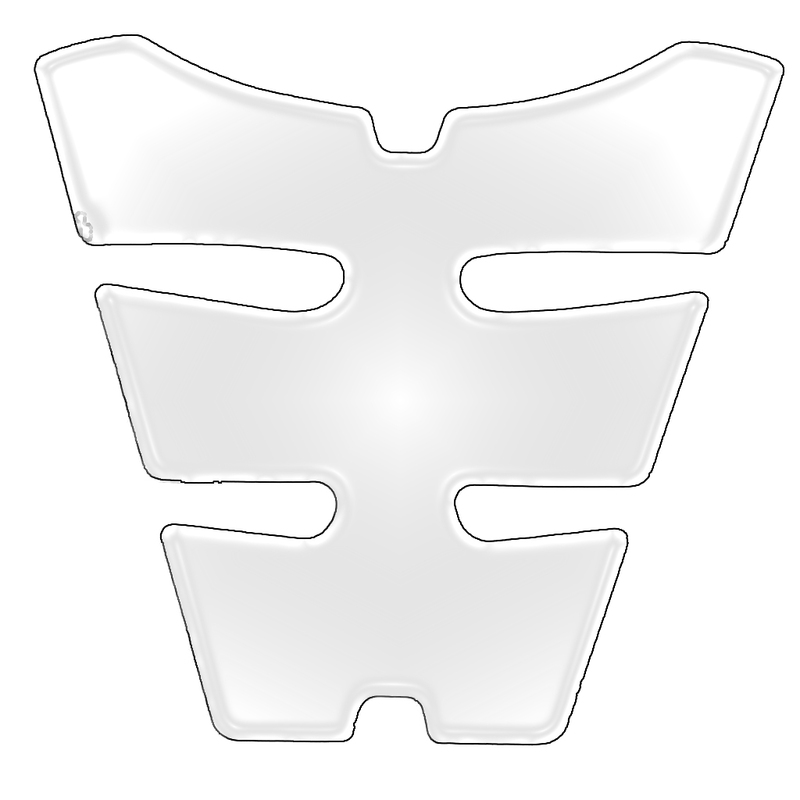 V Parts Unisex Transparent Bihr Tank Pad Large Translucent,