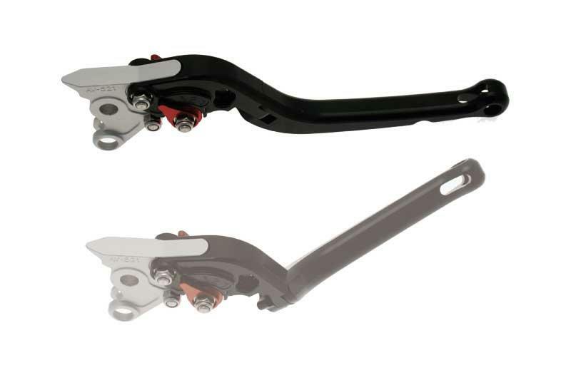 BIHR Clutch Folding Lever CNC Machined Aluminium Black Anodised, black