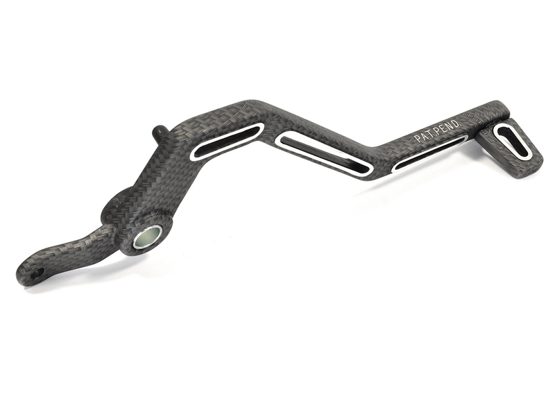 V PARTS Brake Pedal Aluminium Carbon Texture Derbi