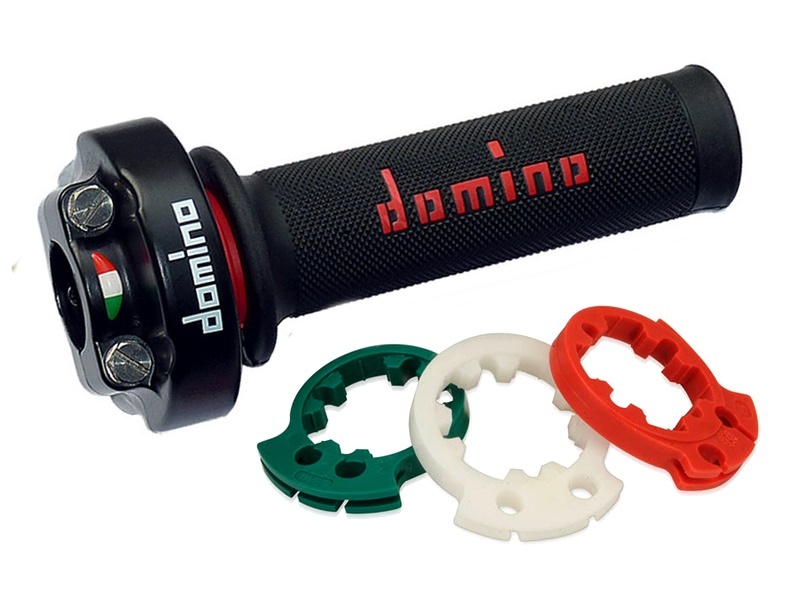 DOMINO Throttle Handle XM2 Desmodromic Black without Grip, black