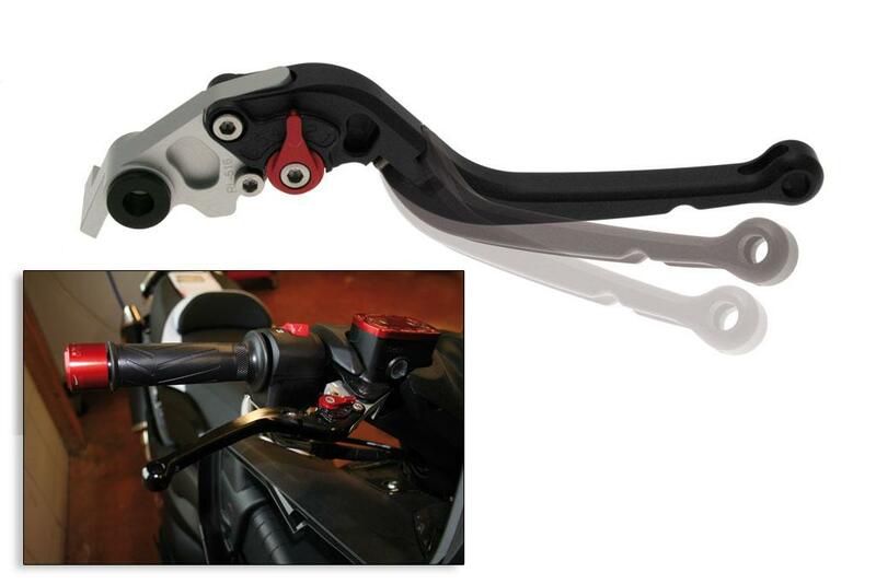 BIHR Right Foldable Lever Anodized Aluminium Black, black