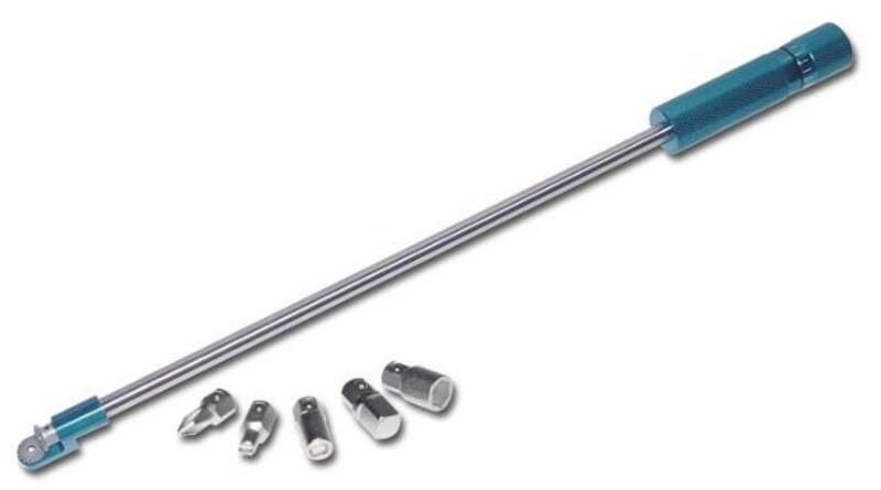 BIHR Angled Screwdriver for Carburetor 90° + 5 tips L445mm