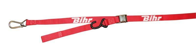 BIHR Hook Straps with Snap Red, black, black