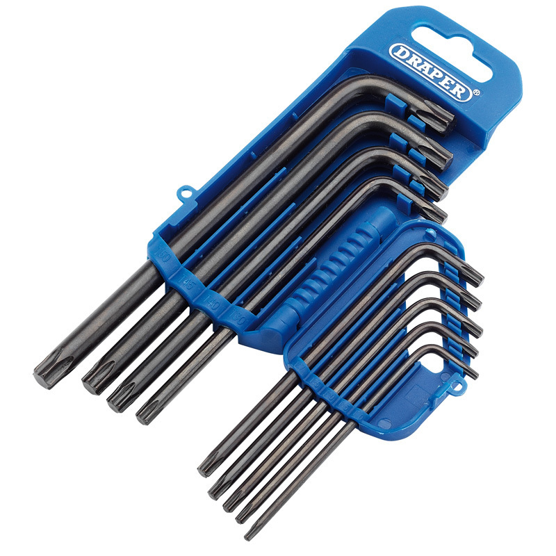 Draper Sæt med 9 lange Torx® mandlige nøgler