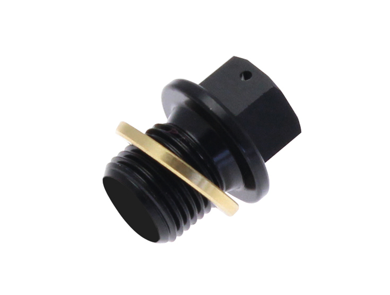 TECNIUM Bouchon de vidange - aluminium noir M10x1,5x14