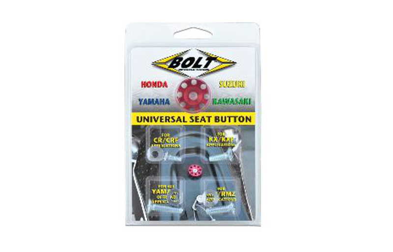 BOLT Kit of Universal Seat Button - Japan, red, red