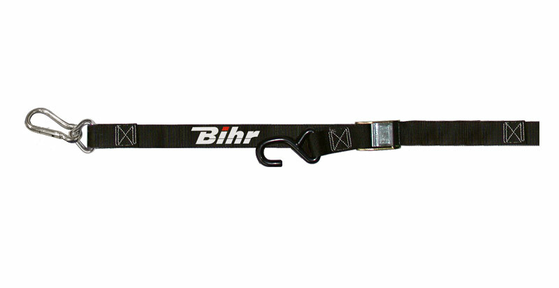 BIHR Hook Straps with Snap Black, black