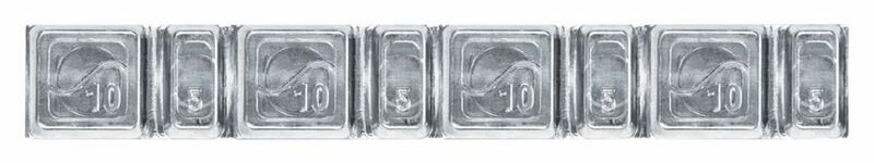 HOFMANN BIHR Adhesive Balance Weights, silver for Men, silver for Men