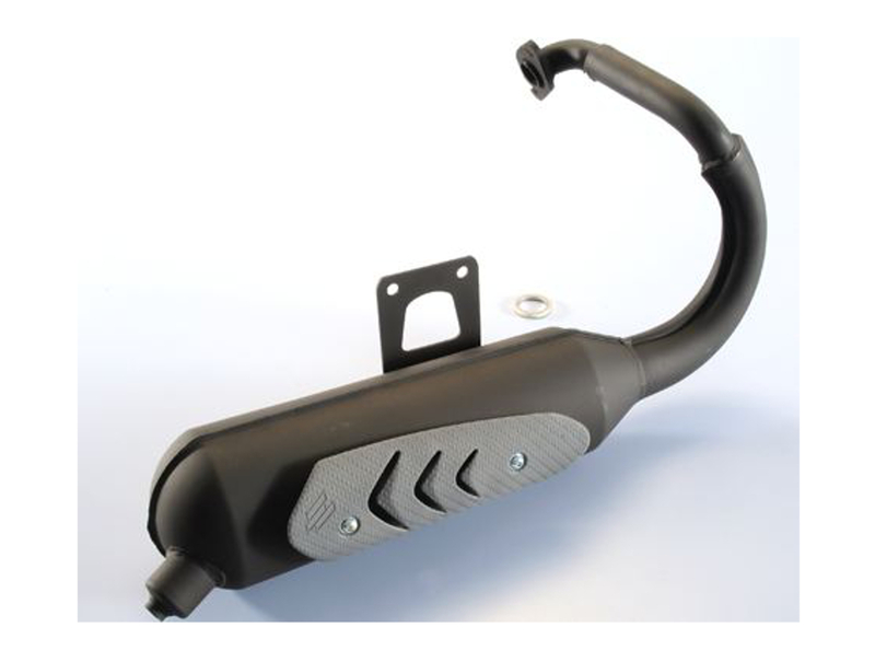 POLINI Original Full Exhaust System - Steel Black Peugeot, black