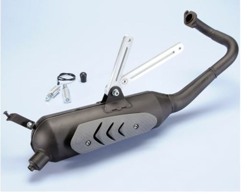 POLINI Original Full Exhaust System - Steel Black SYM 2TPS, black