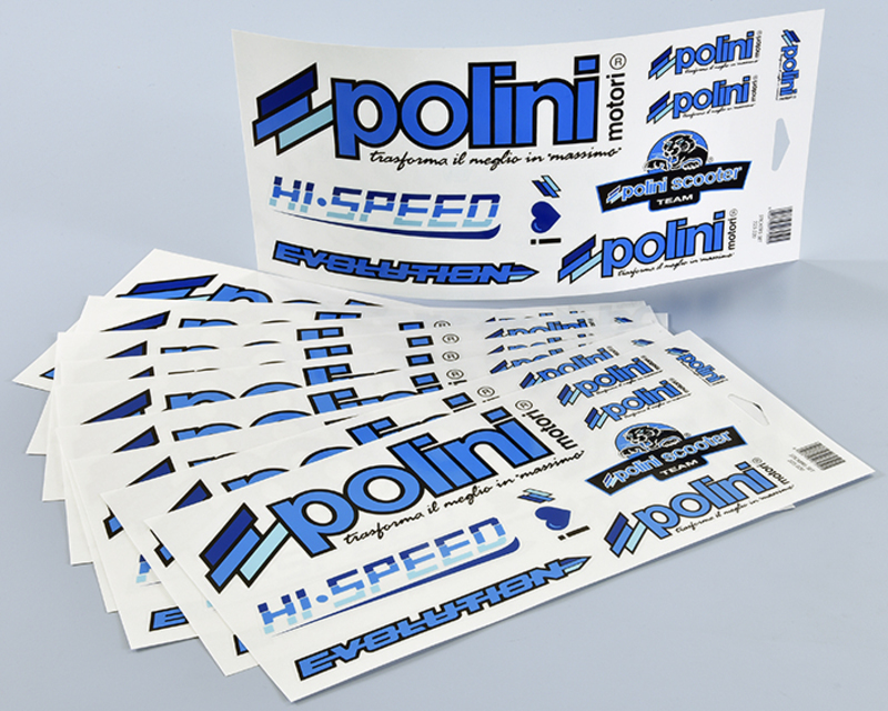POLINI Blue Line Stickers (10pcs), Size 300 mm, Size 300 mm