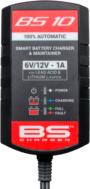 BS BATTERY BS10 Smart Battery Charger - 6V/12V 1A, Size 260 mm, Size 260 mm
