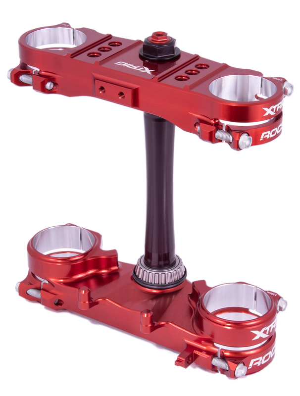 XTRIG Rocs Pro Triple Clamp Offset 20-22 mm - Red Honda CRF250R/450R, red