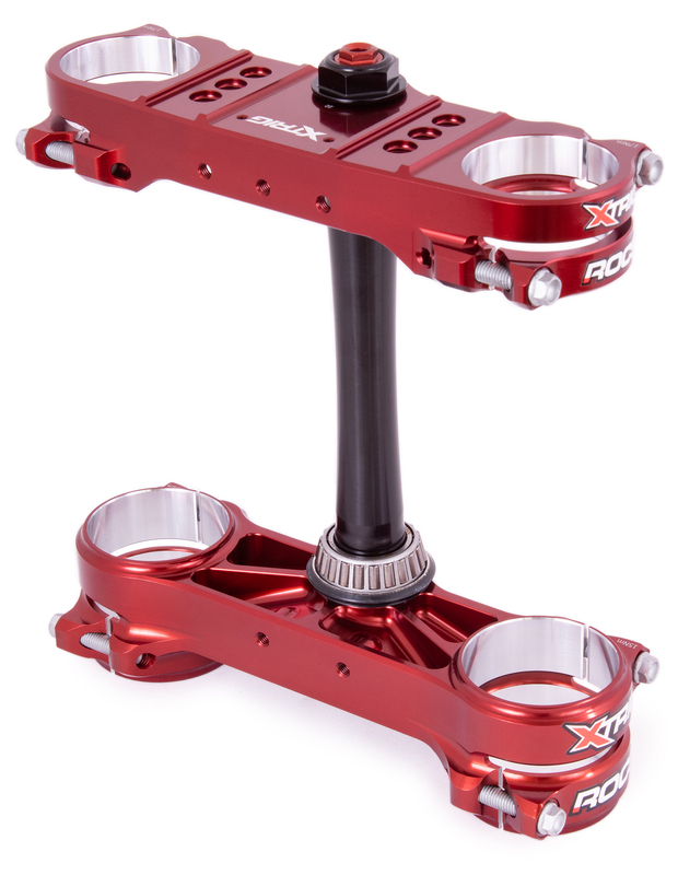 XTRIG Rocs Pro Triple Clamp Offset 20-22 mm - Brown, brown