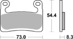 Brembo S.p.A. Road/Sport Sintered Metal Brake Pads - 07GR90SR