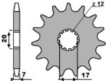 PBR Standard tannhjul i stål foran 2064 - 428