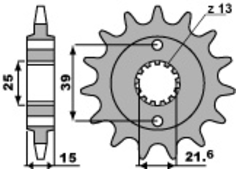 PBR Standard stål tannhjul 2128 - 520