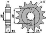 PBR Standard stål kedjehjul 2128 - 520