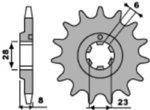 PBR Standard stål tannhjul 436 - 520
