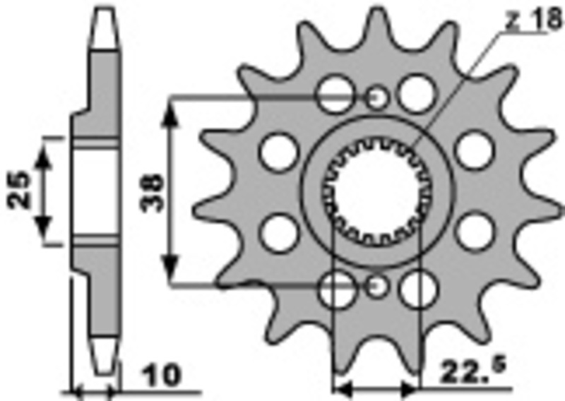 PBR Anti-lera stål kedjehjul 2200 - 520