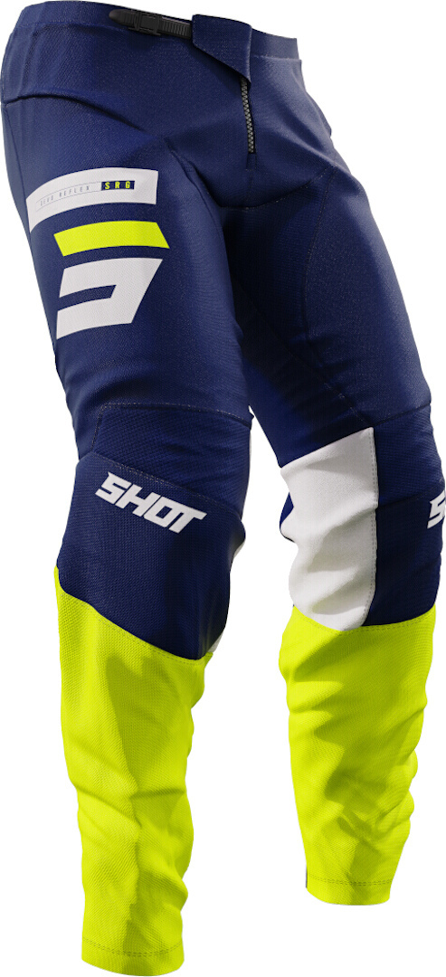 Shot Devo Reflex Motocross Pants, blue-yellow, Size 34, blue-yellow, Size 34