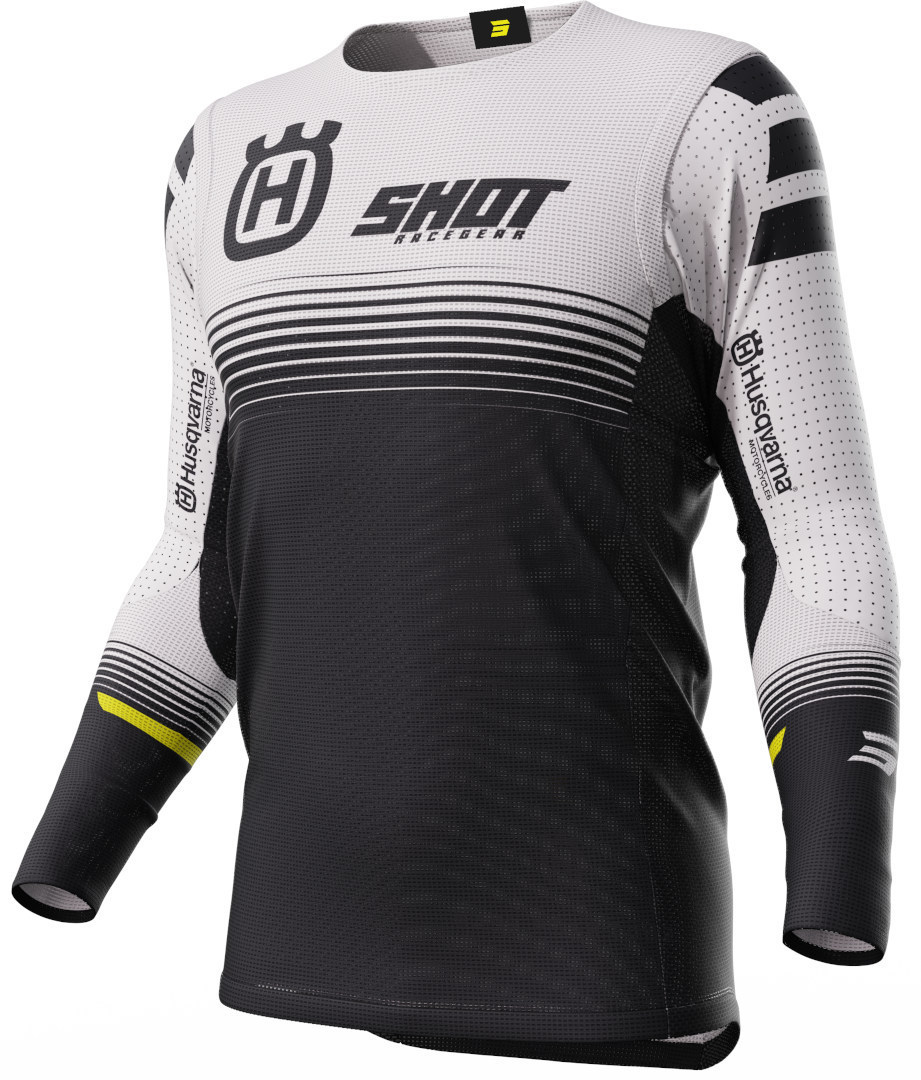 Shot Aerolite Husqvarna Limited Edition Motocross Jersey, black-white, Size XS, black-white, Size XS