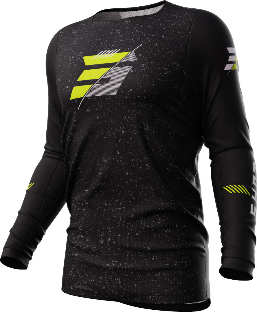 Shot Contact Speck Motocross Jersey, black-yellow, Size S, black-yellow, Size S