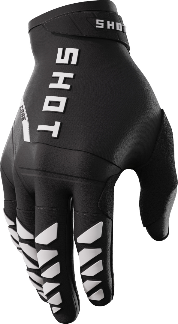 Shot Core Motorcross handschoenen, zwart-wit, afmeting 4XL
