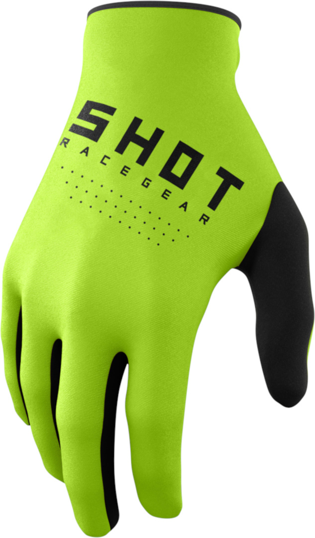 Shot Raw Motocross Gloves, green, Size S M, green, Size S M