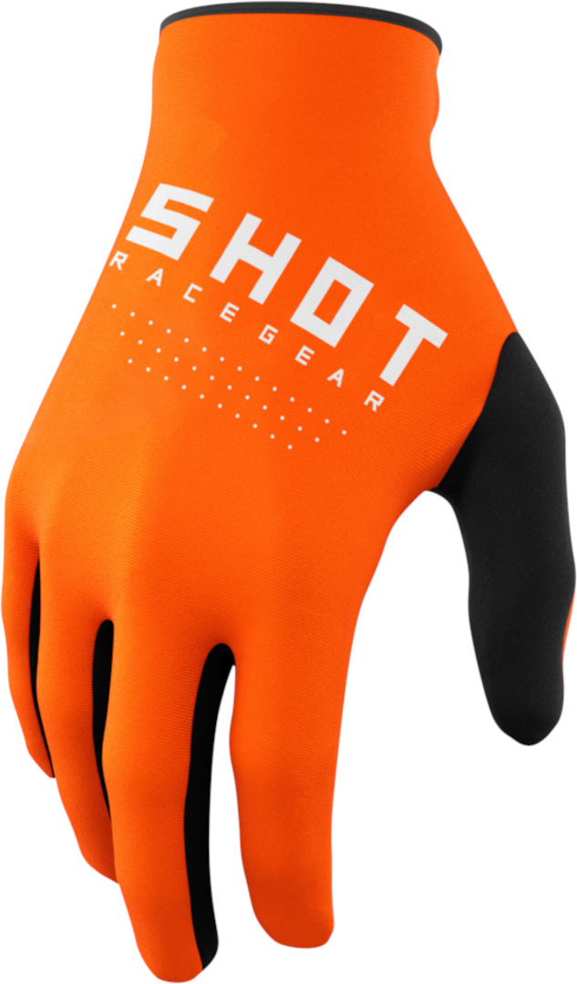 Shot Raw Motocross Gloves, orange, Size S M, orange, Size S M