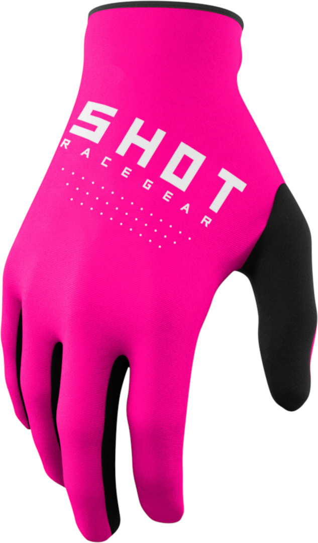 Shot Raw Motocross Gloves, black-pink, Size S, black-pink, Size S