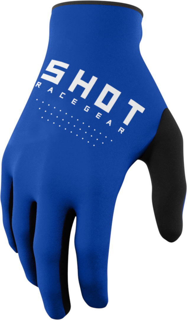 Shot Raw Motocross Gloves, blue, Size S M, blue, Size S M
