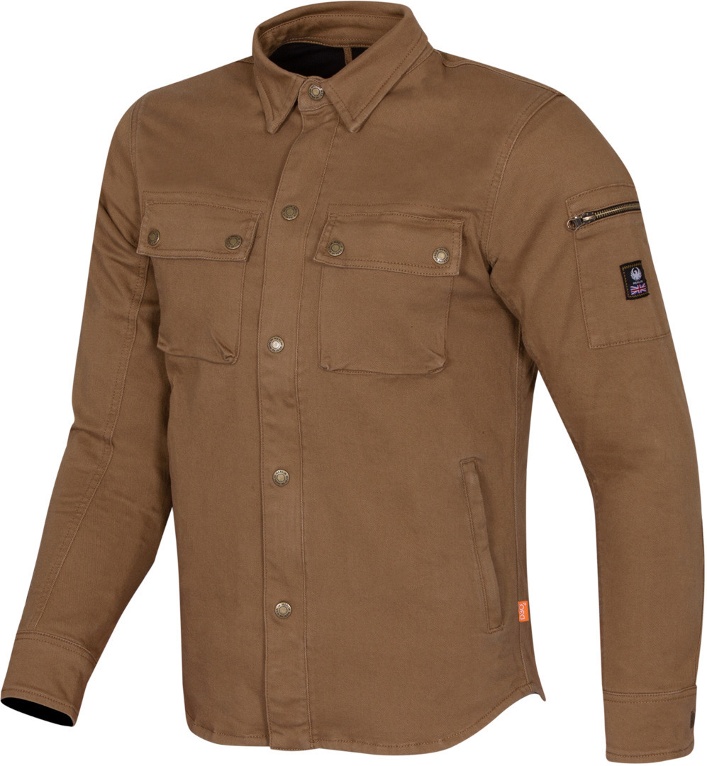 Merlin Brody D3O Single Layer Motorcycle Shirt, brown, Size S, brown, Size S