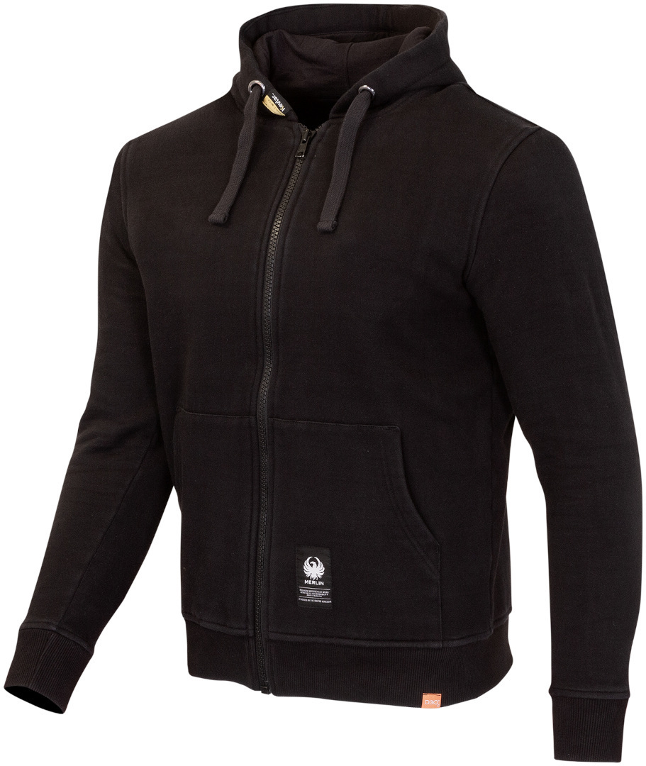 Merlin Cody Built With Kevlar® Sweat à capuche Zip, noir, taille 4XL pour Hommes
