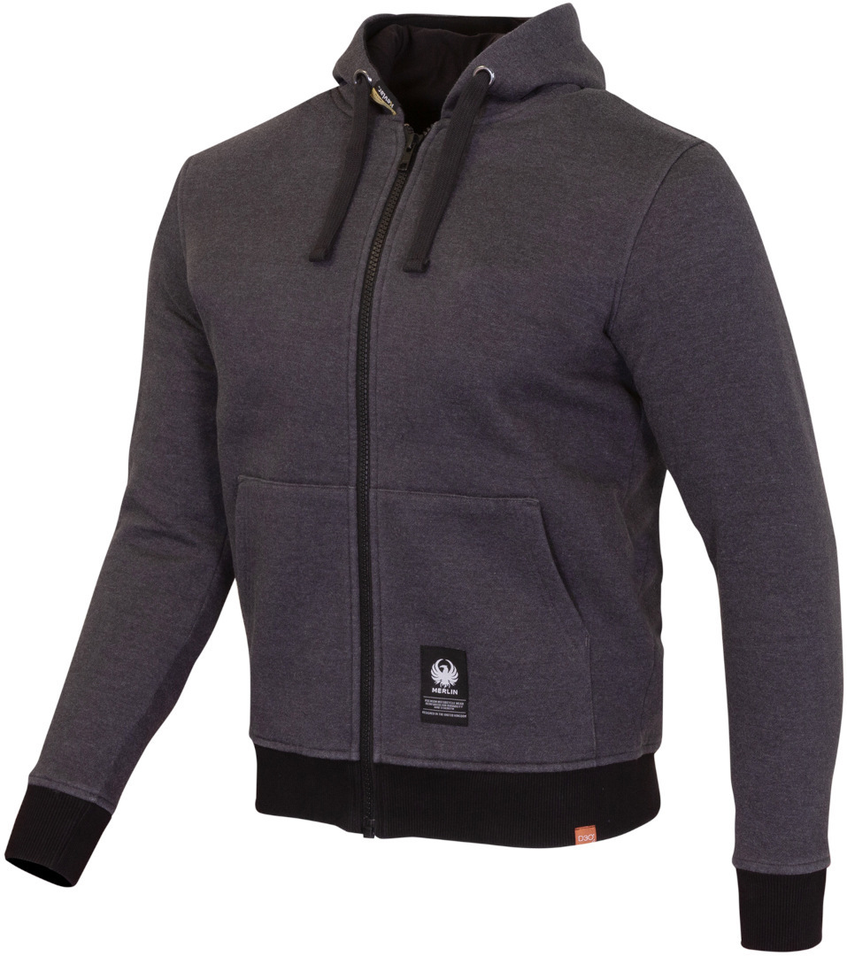 Merlin Cody Built With Kevlar® Sweat à capuche Zip, gris, taille 4XL pour Hommes