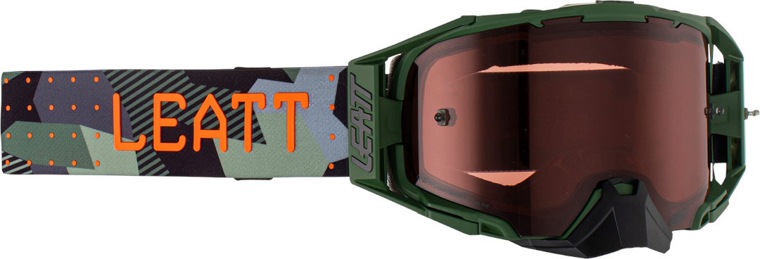 Leatt Velocity 6.5 Motocross Goggles, black-green, black-green, Size One Size