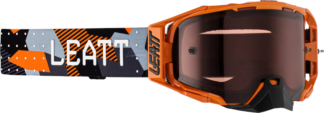 Leatt Velocity 6.5 Motocross Goggles, black-orange, black-orange, Size One Size