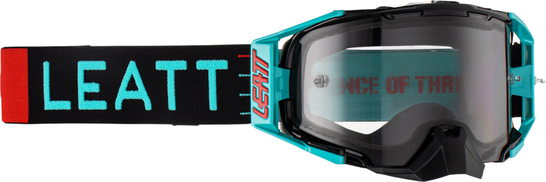Leatt Velocity 6.5 Light Motocross Goggles, turquoise, turquoise, Size One Size