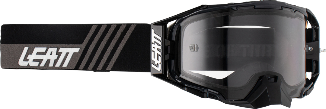 Leatt Velocity 6.5 Stealth Light Motocross Goggles, black-grey, black-grey, Size One Size